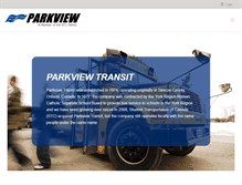 Tablet Screenshot of parkviewtransit.ca